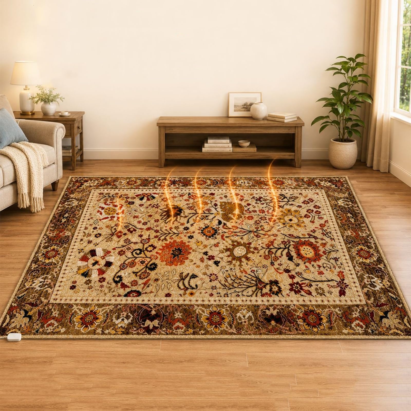 Alfombra eléctrica calefactable de grafeno, ajustable