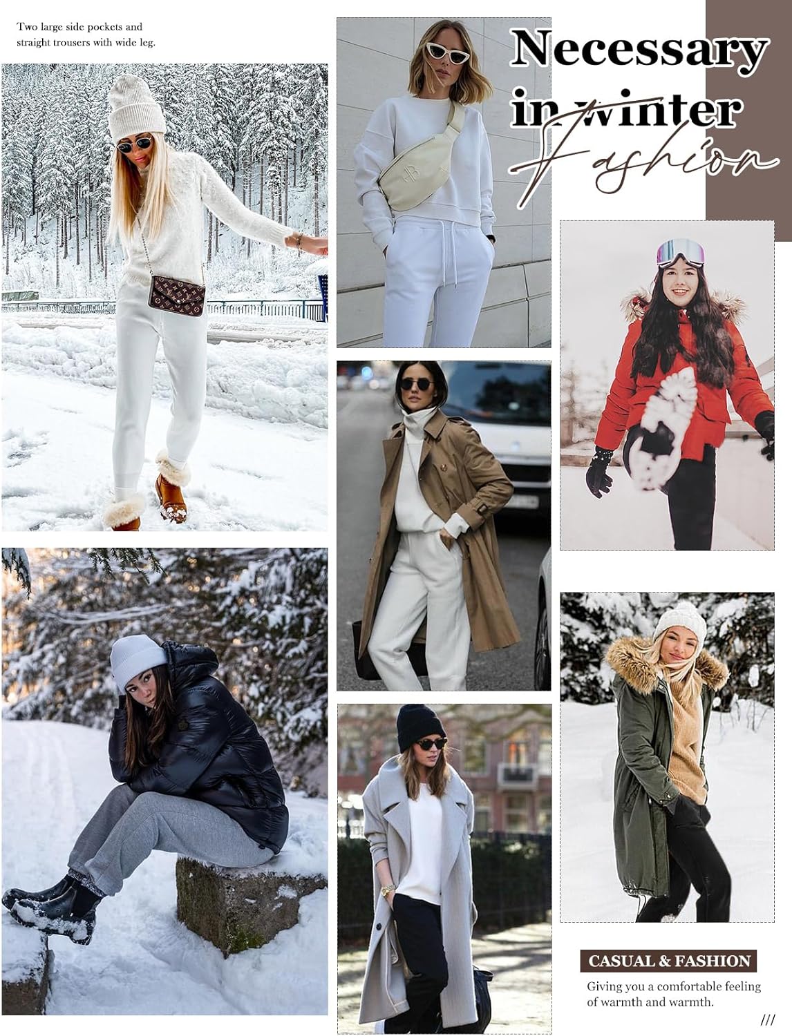 PASUDA Womens Fleece Lined Joggers Pant Winter Warm Sherpa Sweatpants Straight Leg Tracksuit Bottom Jogging Trousers for Ladies Running Casual Lounge Wear with Pockets 8 81IcCc FCHL. AC SL1500