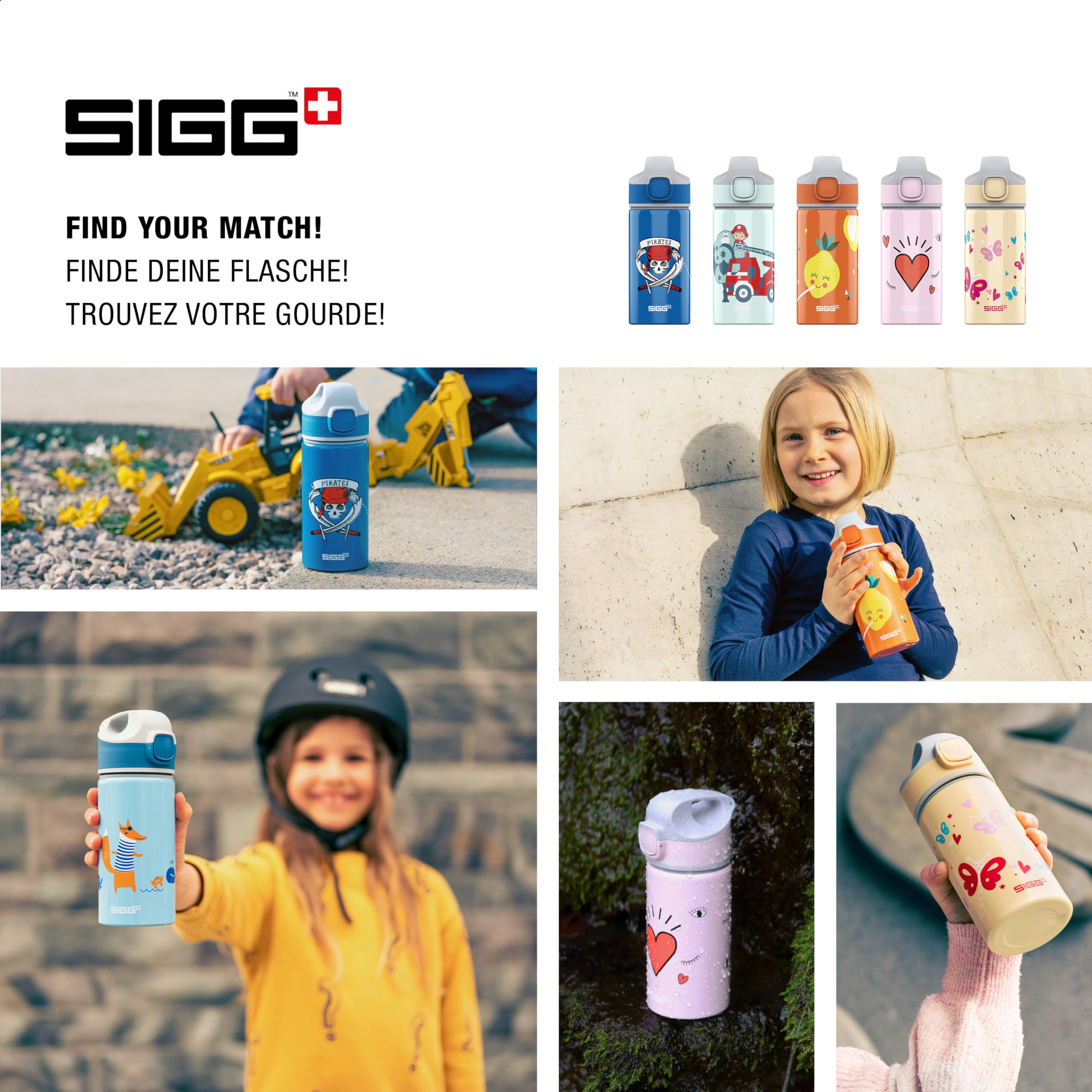 Sigg Uniseks - Dzieci Lis 8730,10 Butelka, Wielokolorowy, 384 ml