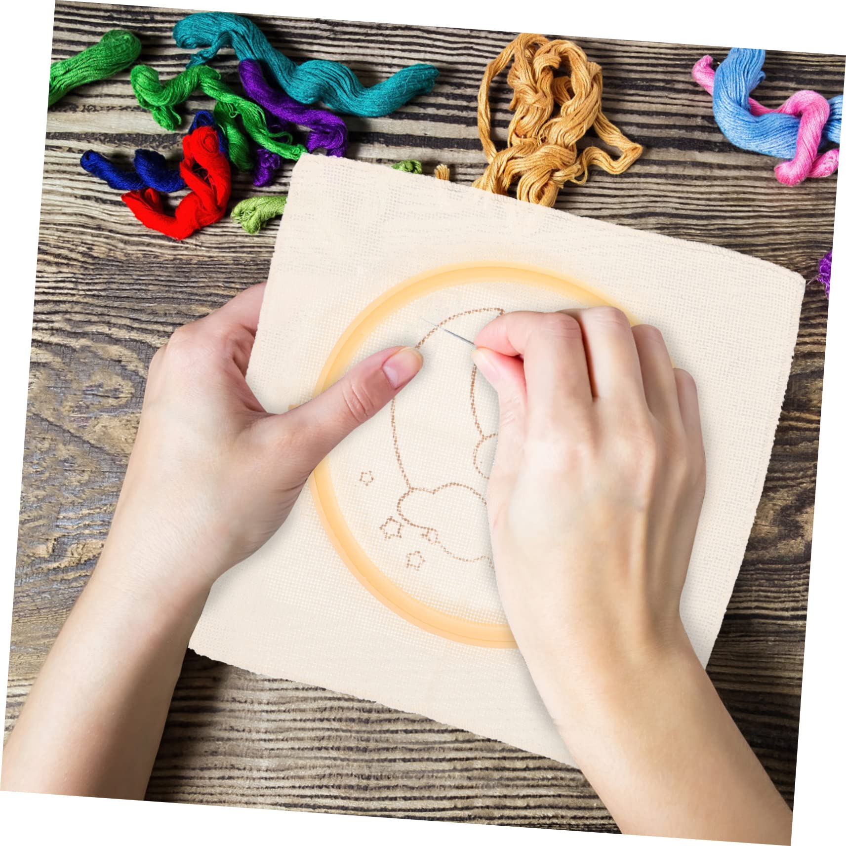SEWACC 3 Juegos De Alfombra Bordada DIY Kit Para Principiantes Kits De Bordado Bordado A Mano Puntadas Para Principiantes Kit De Bordado Para Niños Punzón De Bordado Kit De