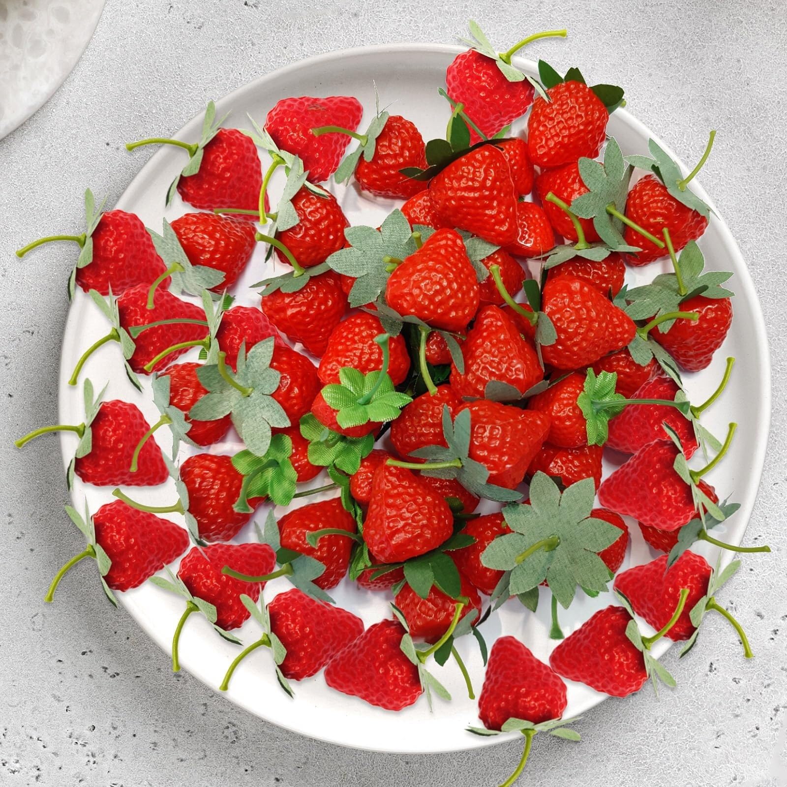 Cucina Frutta Realistica Fragola Rossa Artificiale In Plastica, Decorazione Di Simulazione, Frutta Decorativo