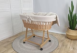 Mon P Dodo Spannbettlaken Wasserdicht - 30x75 Cm Für Babykörbchen & Wiege