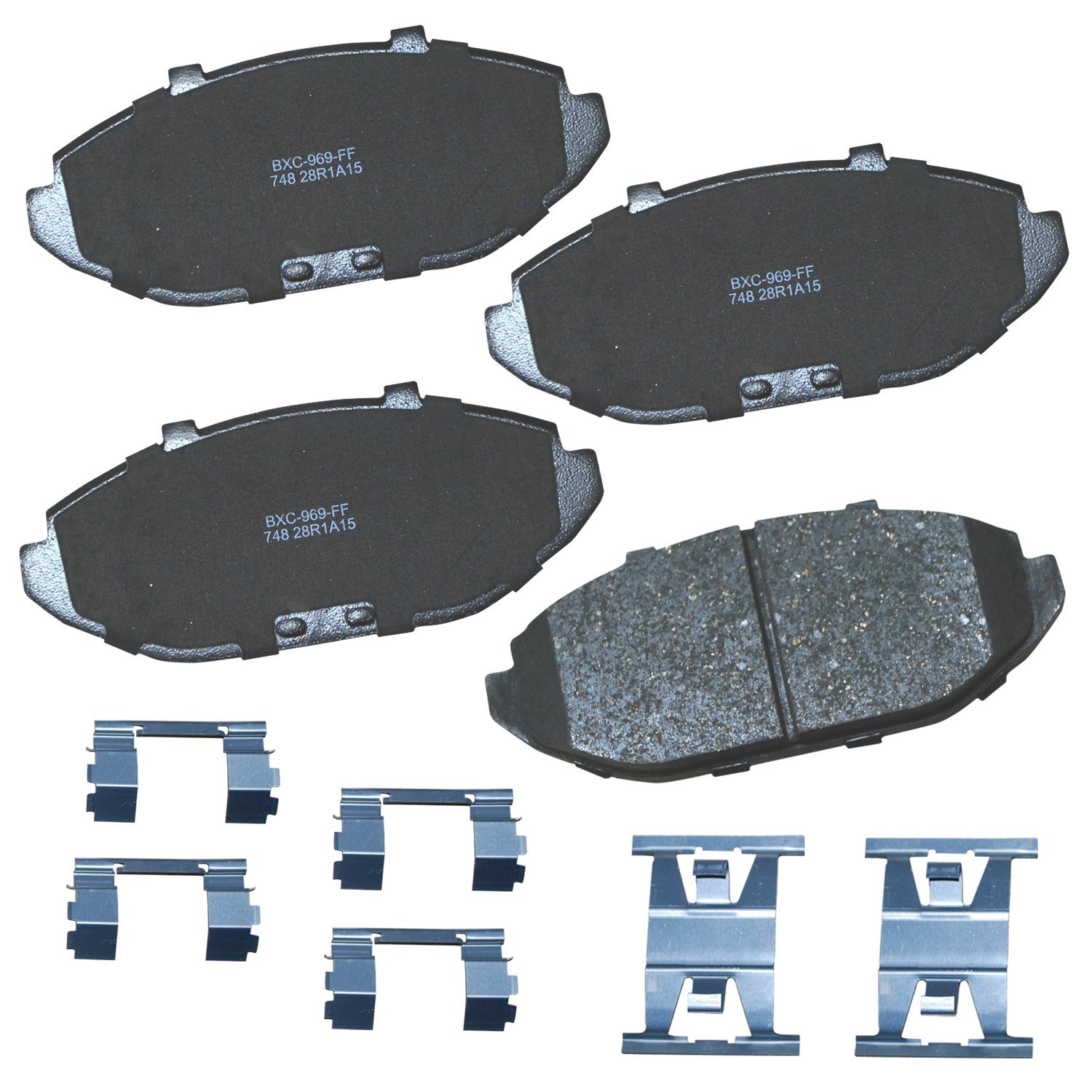 Bendix Premium SBC748 Ceramic Front Brake Pads for Ford Crown Victoria 2002-1998, Grand Marquis 2002-1998, Lincoln Town Car 2002-1998, Mercury Grand Marquis 2002-1998