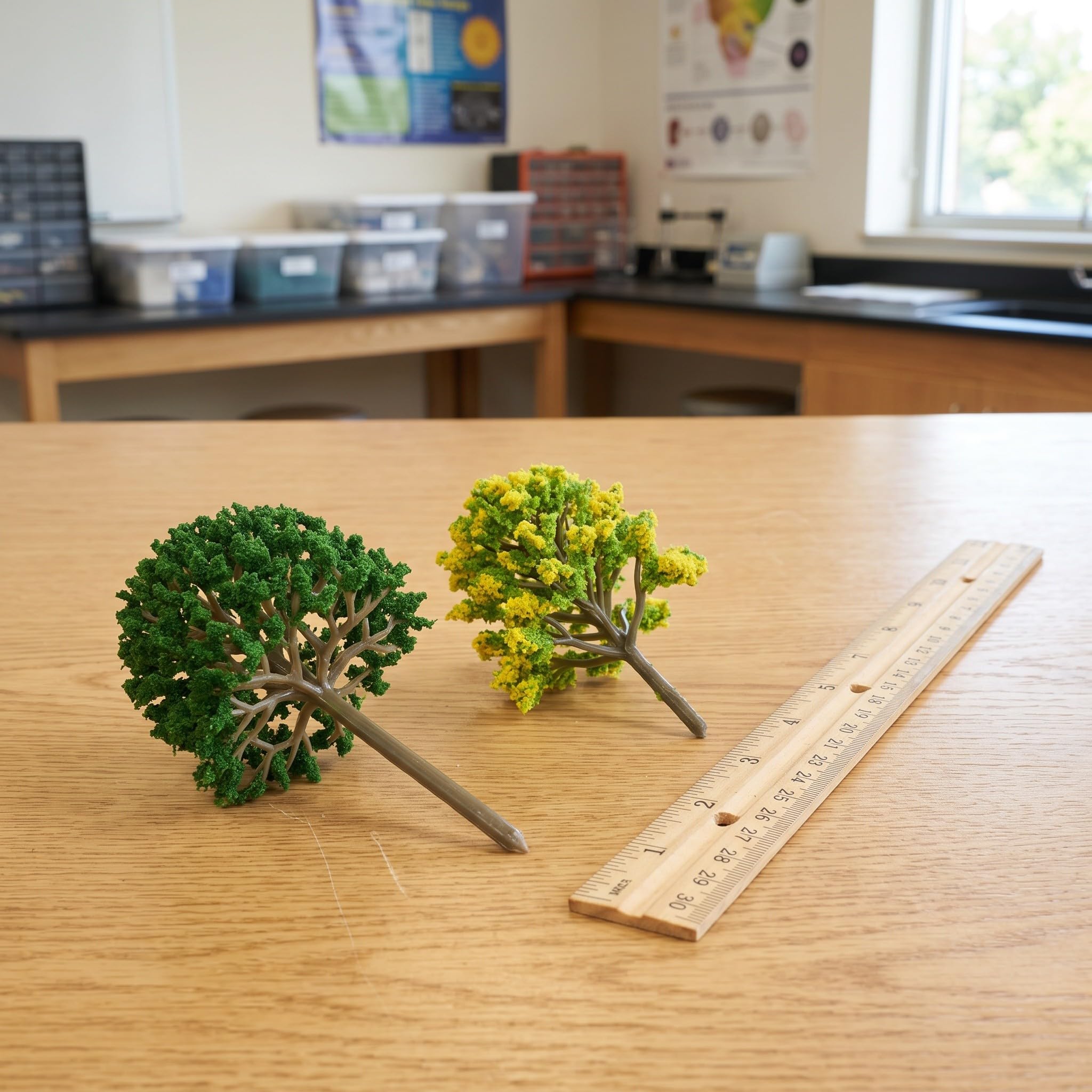 Gatuida 30 alberi modello da 10 a 15 cm - Accessori per diorami di parchi ferroviari e ferroviari, piante finte per lavori artigianali, costruzioni fai da te, architettura, paesaggi e diorami.