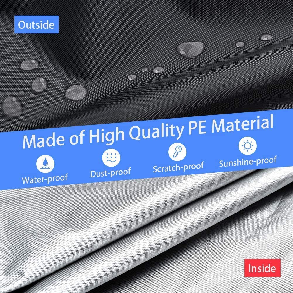 Exercise Bike Cover for Peloton Stationary Bike Upright Indoor Cycling Protective Cover Dustproof Waterproof Sunshine-Proof Out Door Bike Cover Black - Image 4