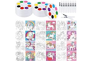 36-Piece Unicorn Paint Party Super Value Set