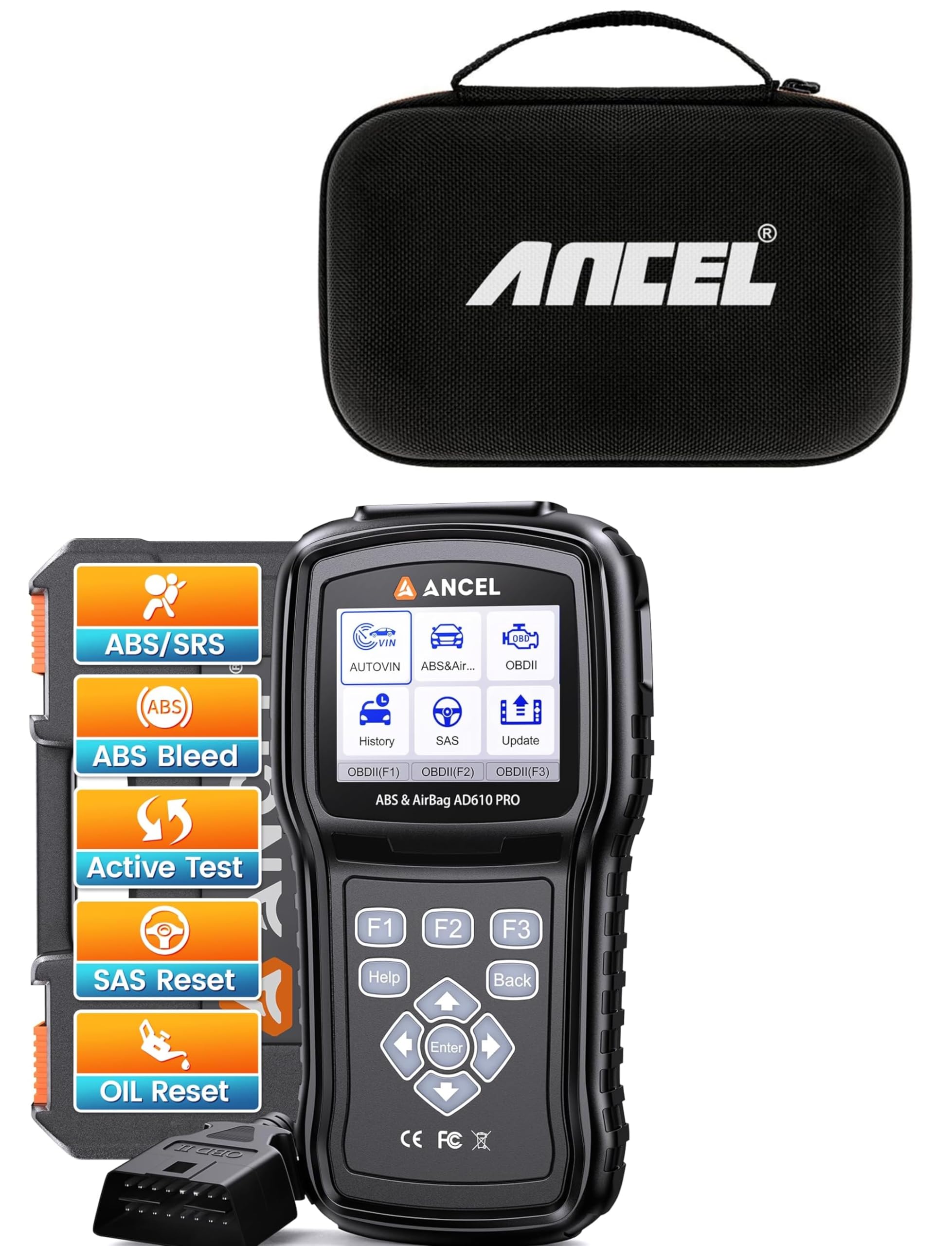 Amazon.com: ANCEL AD610 PRO OBD2 Scanner with ANCEL Protective ...