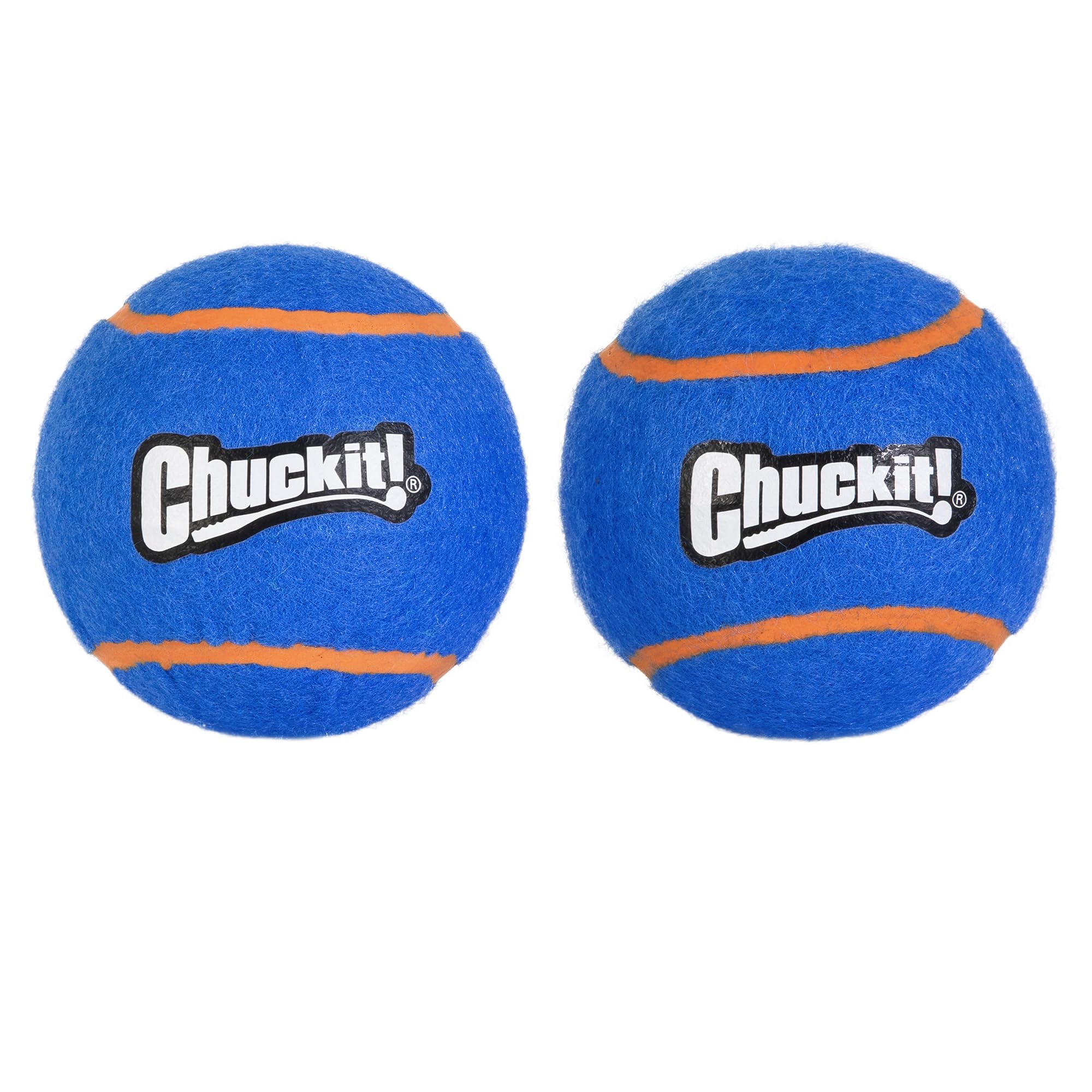 Chuckit Squeaker Tennis Ball Dog Toy X-Large 3 5 Inch Diameter Pack of 2 for Breeds 100 lbs