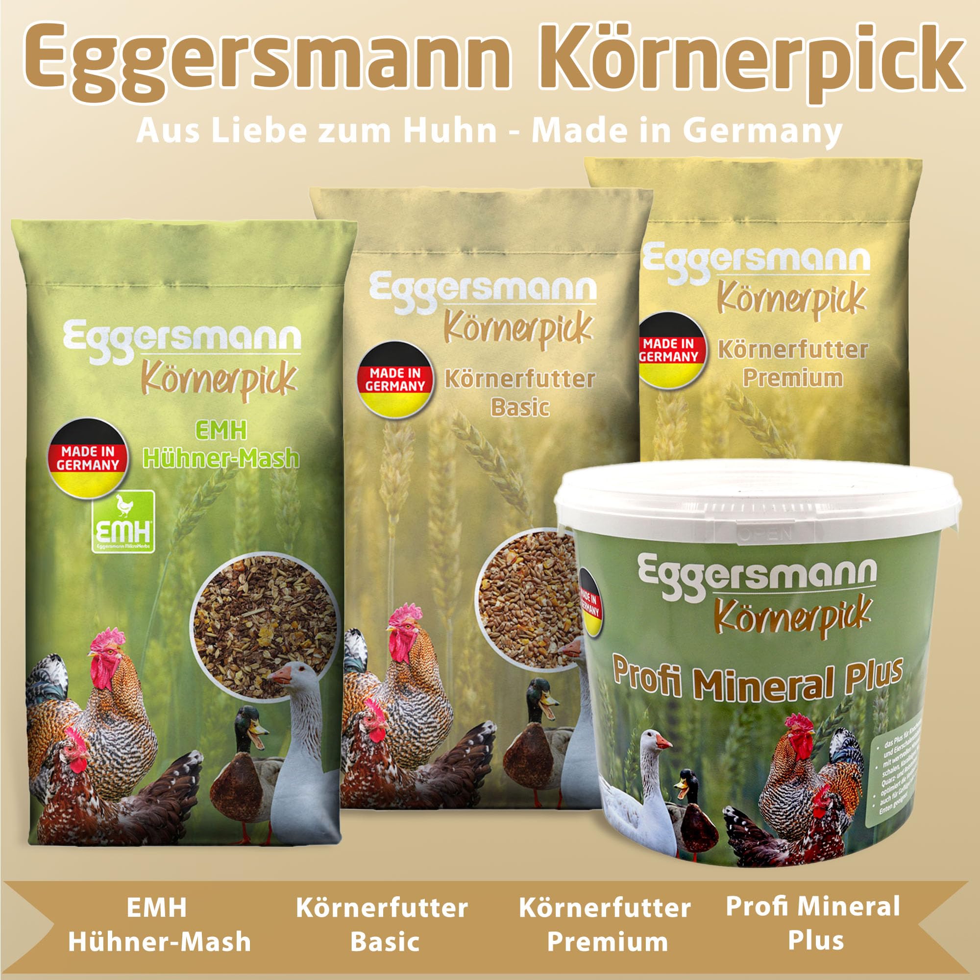 Eggersmann Körnerpick Wachtel Futter 10 kg – GVO-freies Alleinfutter für Wachteln –Schmackhaftes Wachtelfutter mit schnabelgerechter Körnung – Ausgewogene Körnermischung für Legewachteln