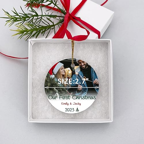 Miniatura 5 de Adorno de Navidad personalizado 2023, adorno de Navidad personalizado, adorno de mejor amigo, adornos con nombre personalizado, decoración de