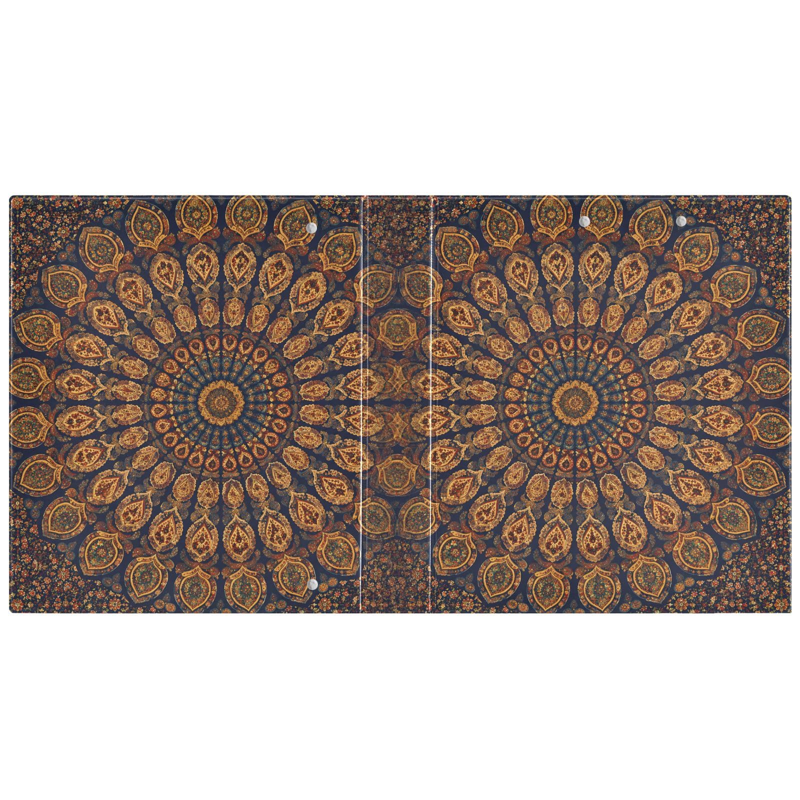 Raccoglitore a 3 anelli marrone Datura 3,8 cm anelli rotondi contiene 200 fogli, 3 raccoglitori ad anelli con clip in metallo antiscivolo