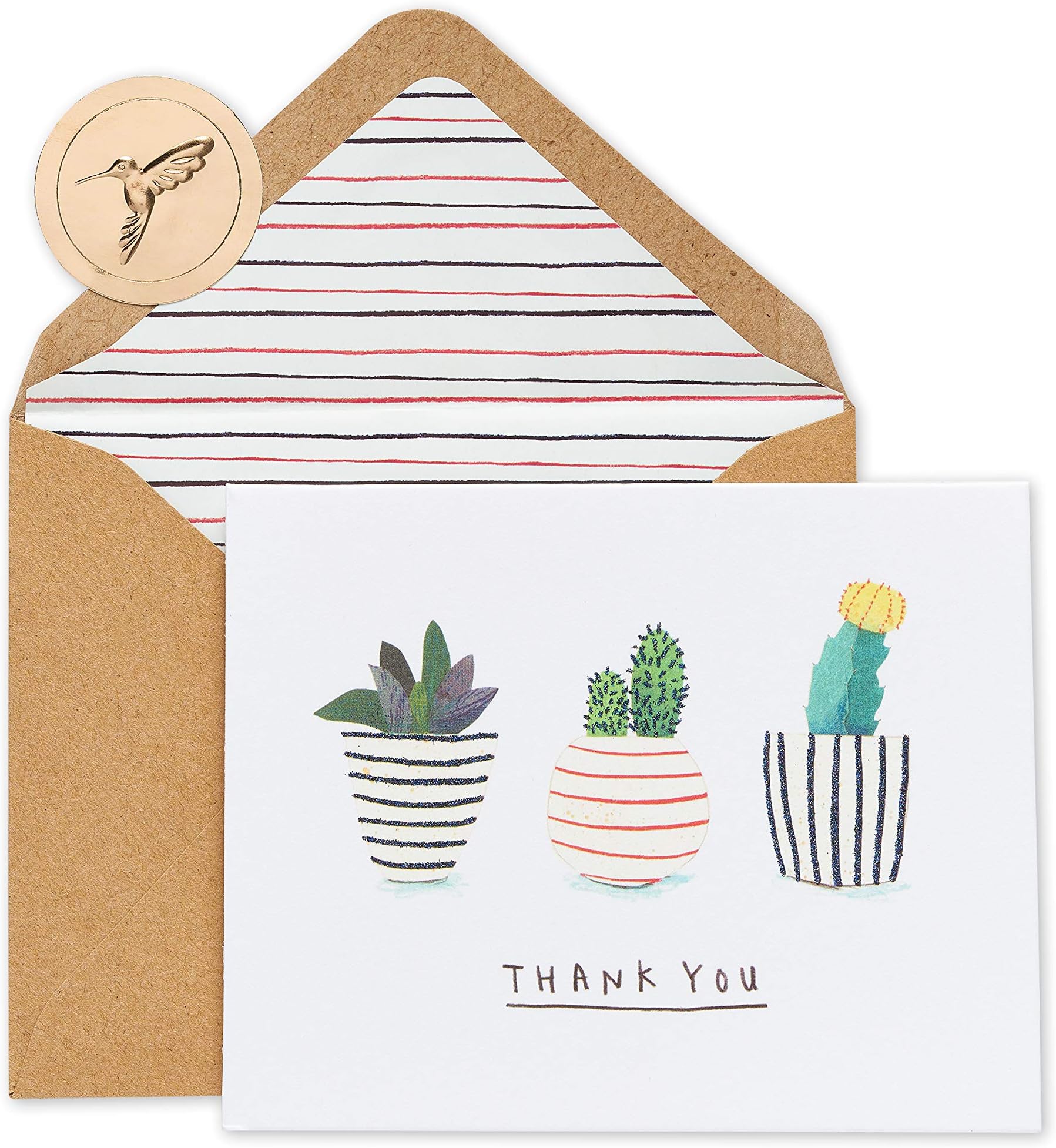 Elegant Hummingbird Papyrus Blank Cards With Envelopes - 12 Count, 4.12