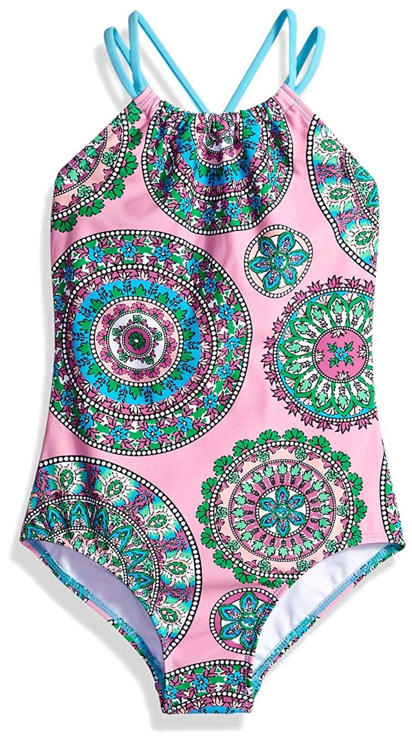 Kanu Surf Girls Jasmine Beach Sport Halter One Piece Swimsuit