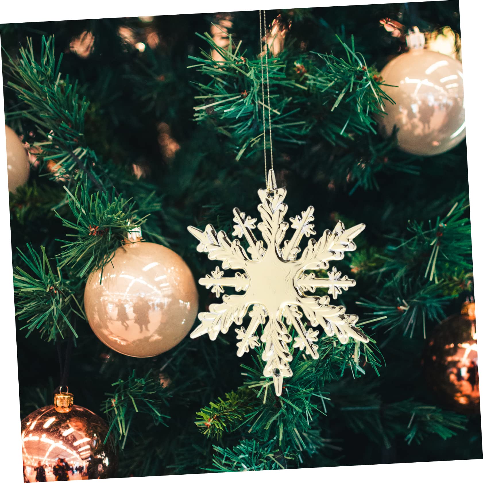 Stück Weihnachts Schneeflocken Anhänger Weihnachtsbaum Anhänger Schneeflocken Weihnachtsbaumschmuck Weihnachtsdekoration Christbaumschmuck Fensterhänger