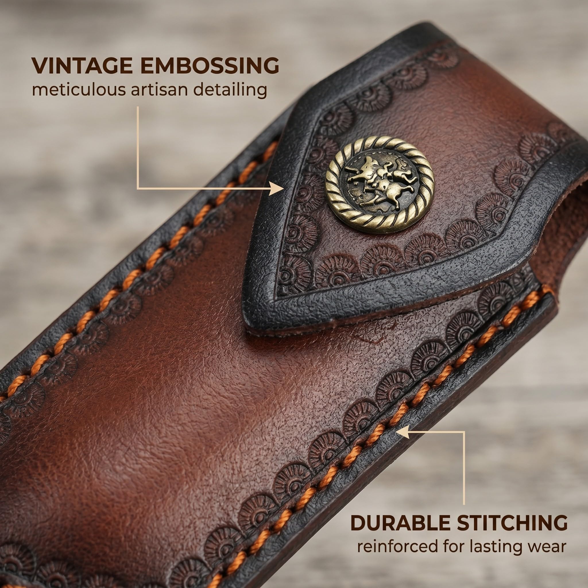 Messertasche Leder für Gürtel, 1 Stück, Cuttermesser Tasche, Asche messerscheide Faltbar Taschenmesseretui Tragbare Tasche Messer Lederholster