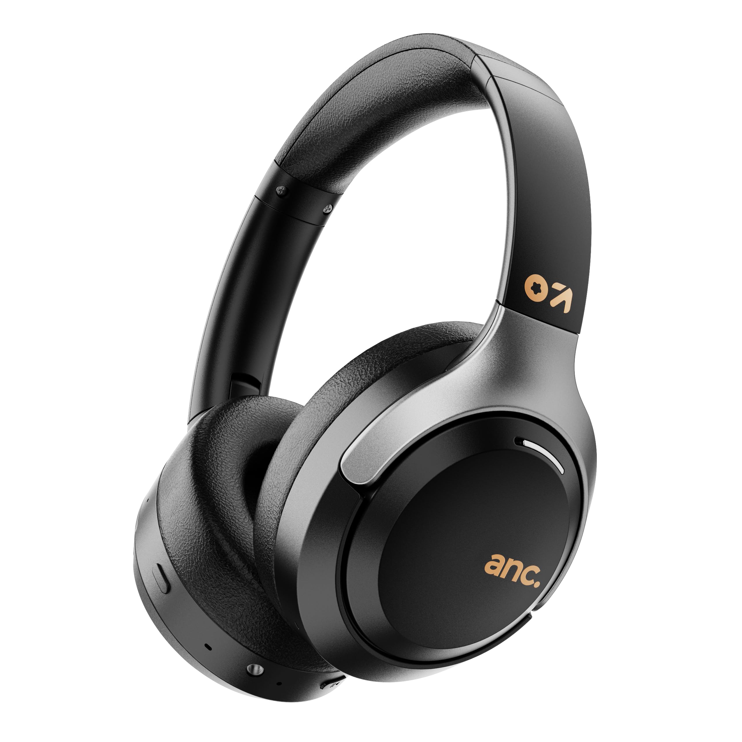 Boult Newly Launched Anchor Over Ear Bluetooth Headphones with 72H Playtime, 40mm Bass Drivers, Zen™ ENC Mic, Type-C Fast Charging, 4 EQ Modes, AUX Option, IPX5 Wireless Headphones Pure Black