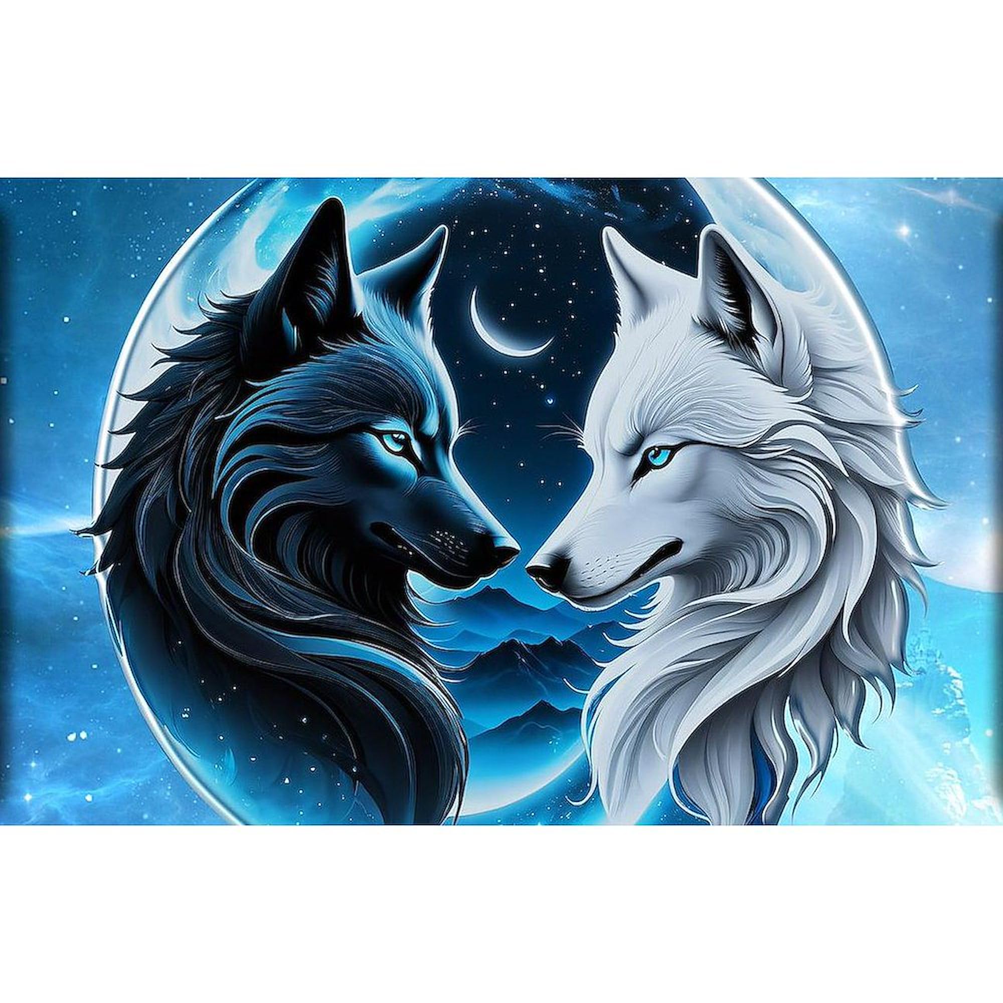 CafePress Two Majestic Wolf Heads 4