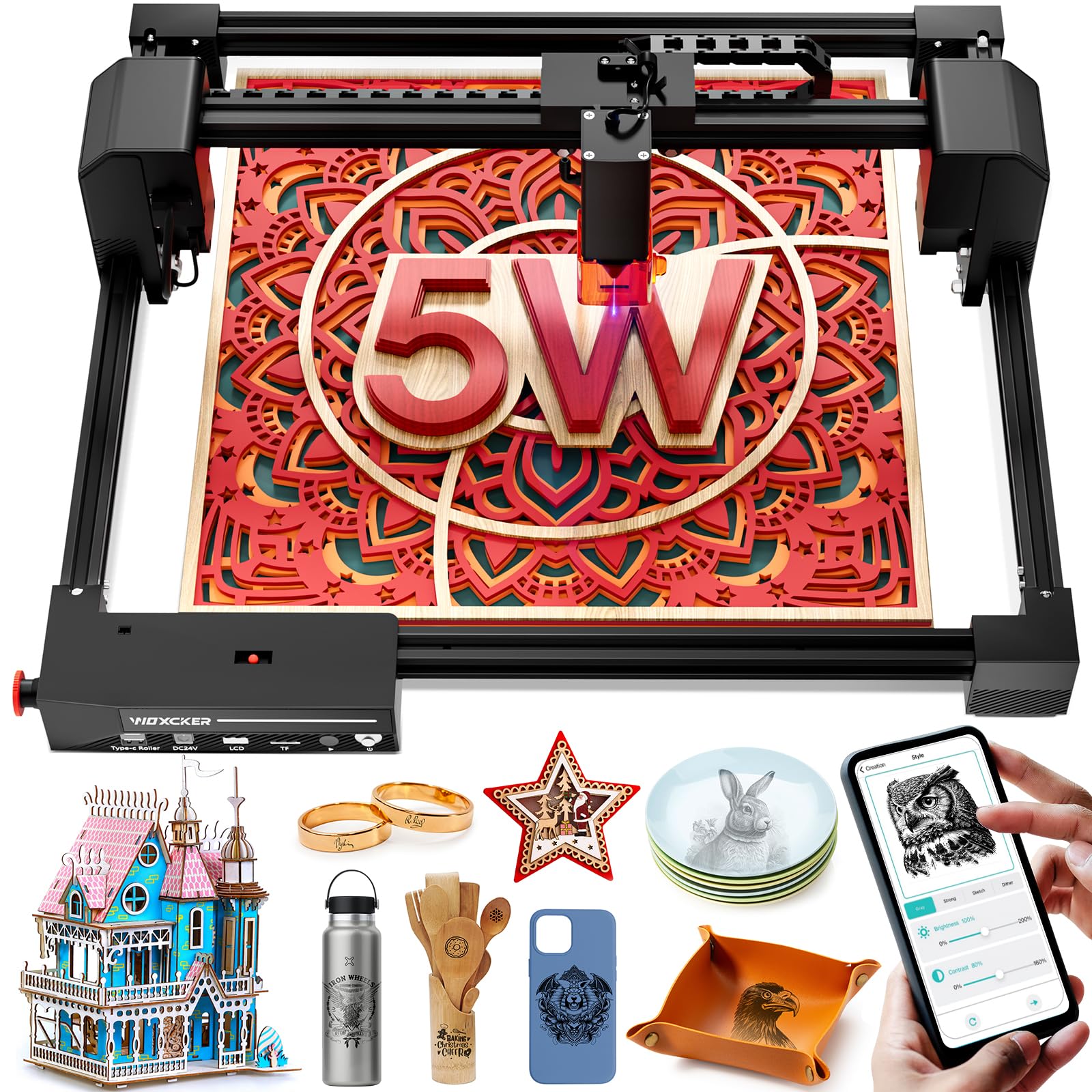 Woxcker L2 5.5W Laser Engraver