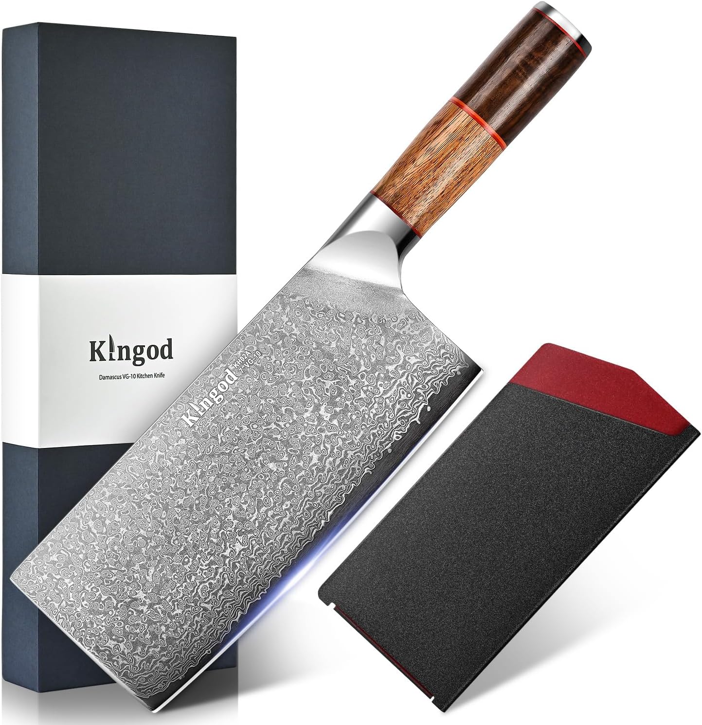 KINGOD Kitchen Knife Set (7In Cleaver)
