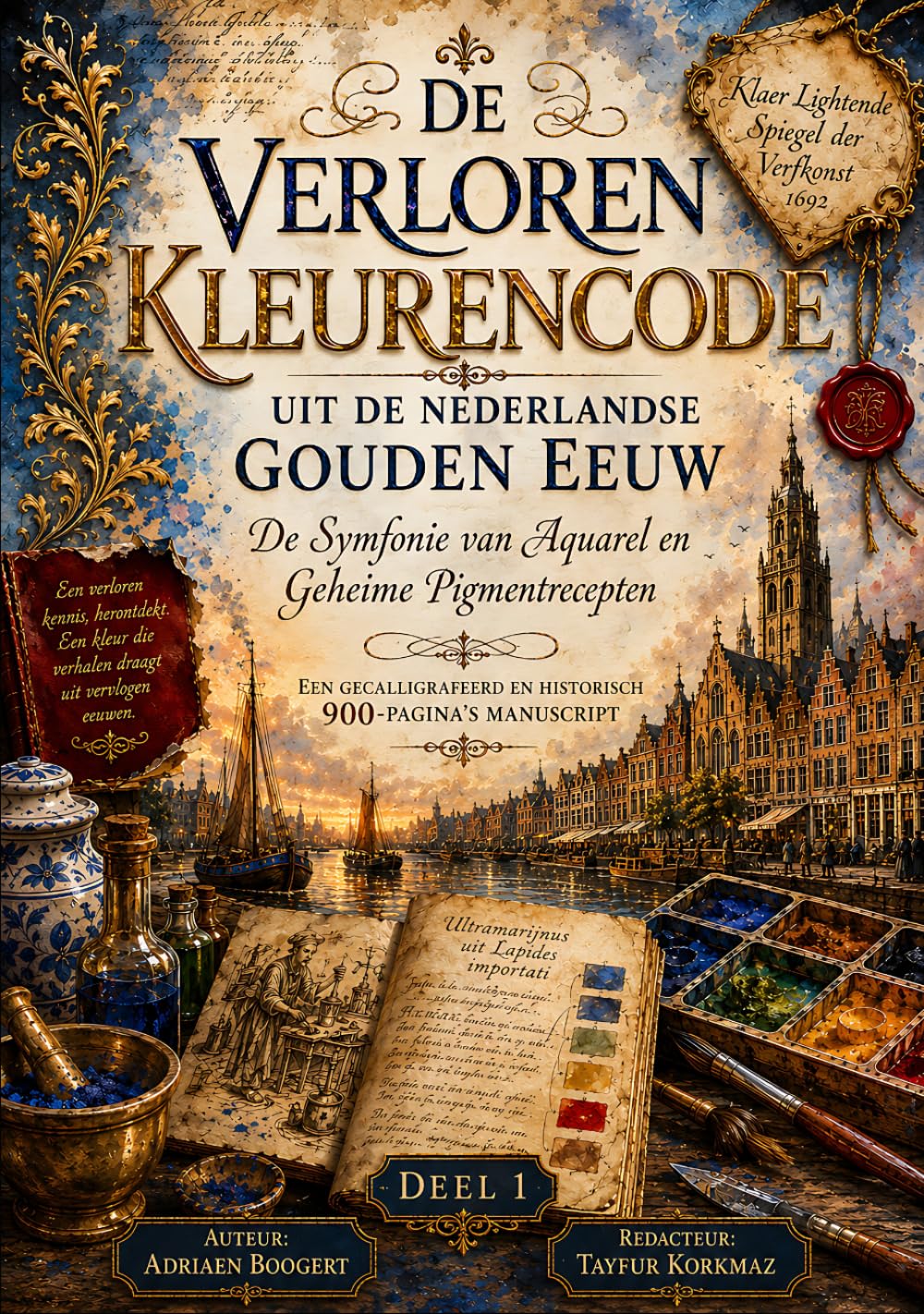 De Verloren Kleurencode uit de Nederlandse Gouden Eeuw: De Symfonie van Aquarel en Geheime Pigmentrecepten - Een Gecalligrafeerd en Historisch ... Spiegel der Verfkonst - 1692) Deel 1