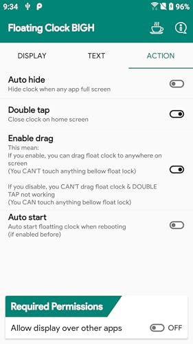 Floating Clock - AOD Clock