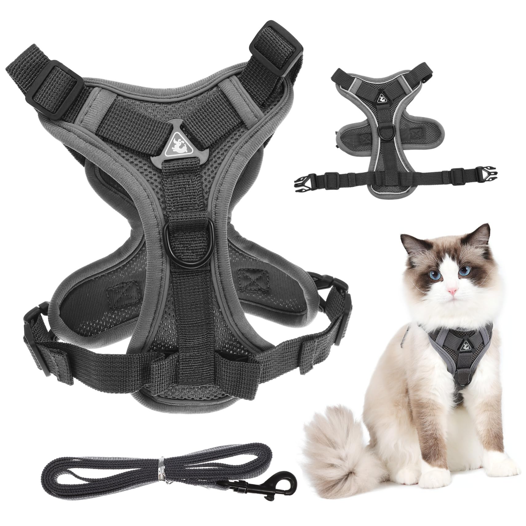 Toddmomy 5pièces pour Petit Chien Et Chat Gilet Réfléchissant Et Respirant Laisse De Sécurité pour Accessoire Pratique pour Animaux