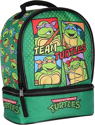 Nickelodeon Teenage Mutant Ninja Turtles Team - Lonchera con doble compartimento