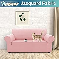 Vista 130 de Asnomy Couch Covers for 3 Cushion Couch Stretch Sofa Covers Slipcovers, Pet Protector Furniture Covers for Dogs Cats Spandex Jacquard Fabric Small