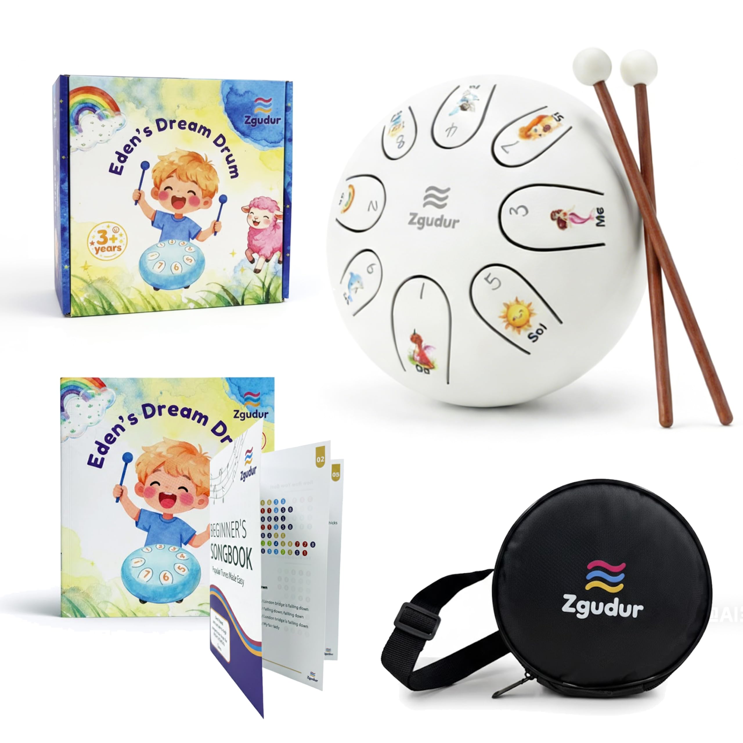 Childrens music creation percussion drums steel tongue drums rain drums music enlightenment Suitable for ages3 Companion musical instruments
