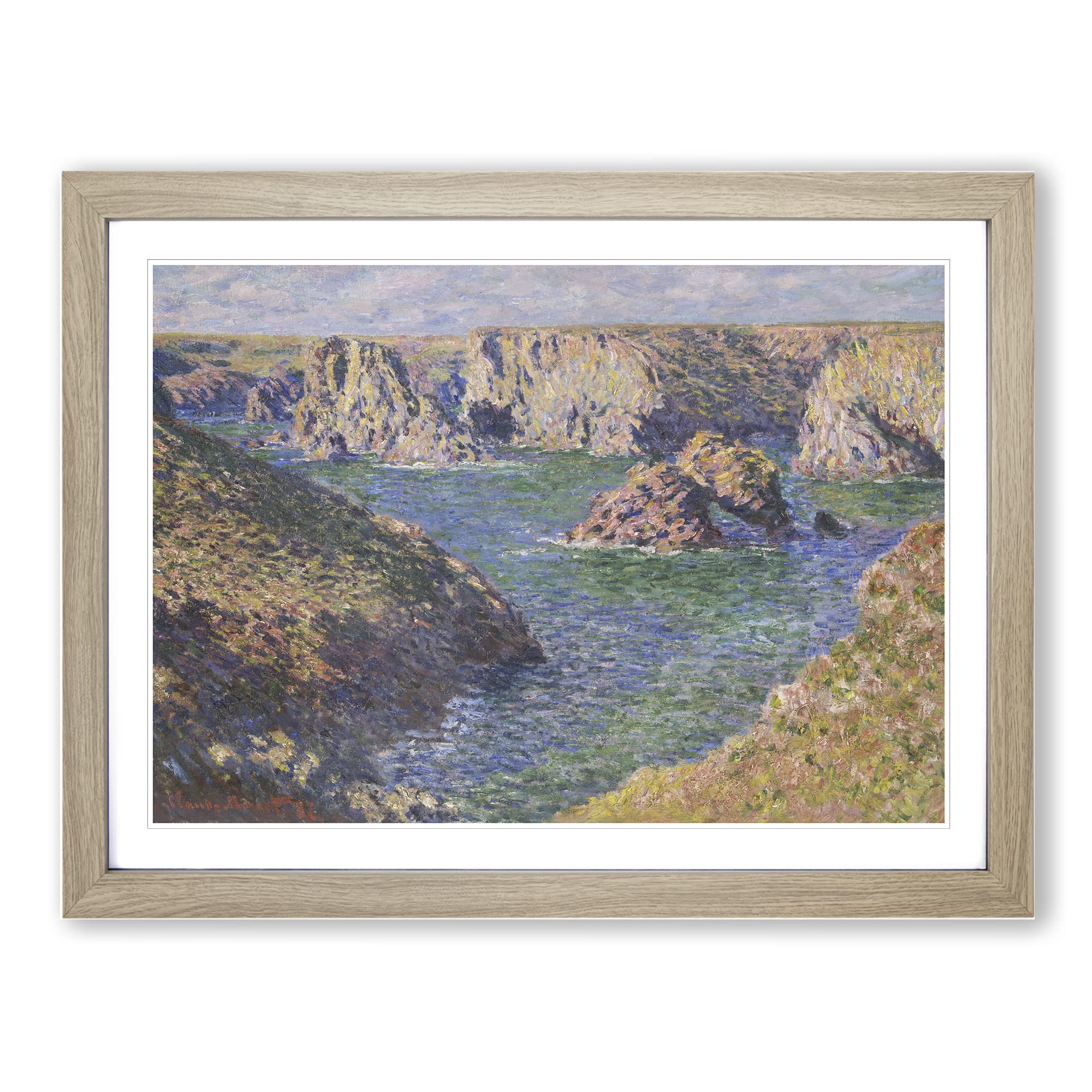 Port Domois Framed Print, Oak, A3 (46 x 34 cm)