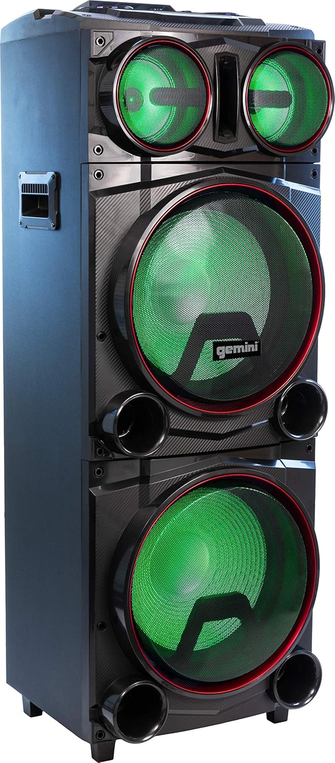 Amazon.com: Gemini GMAX-6000 Portable Home Party Audio System, 6000W ...