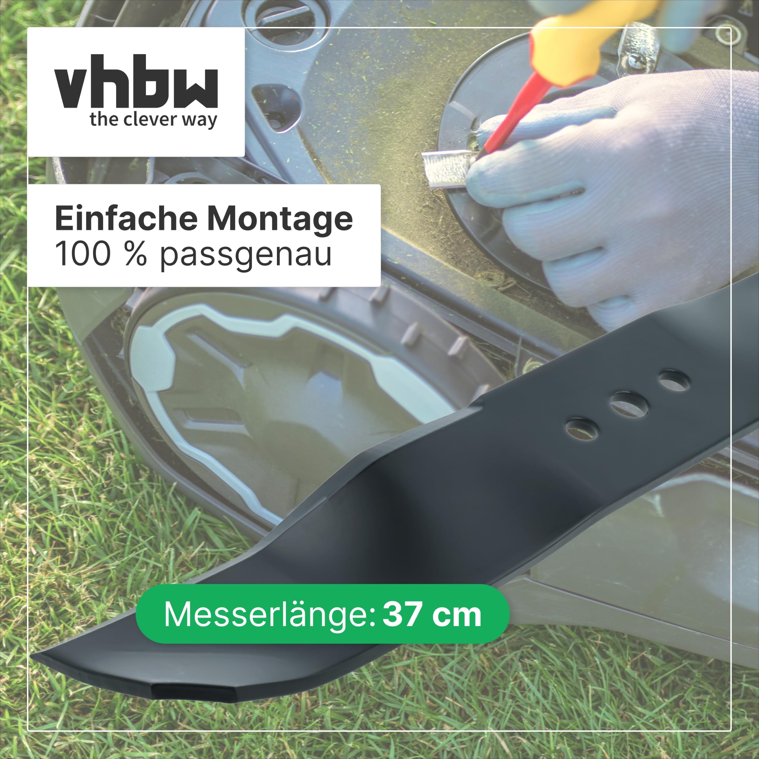 vhbw 3x cuchilla repuesto compatible con Husqvarna Rider R215 TX 2012
