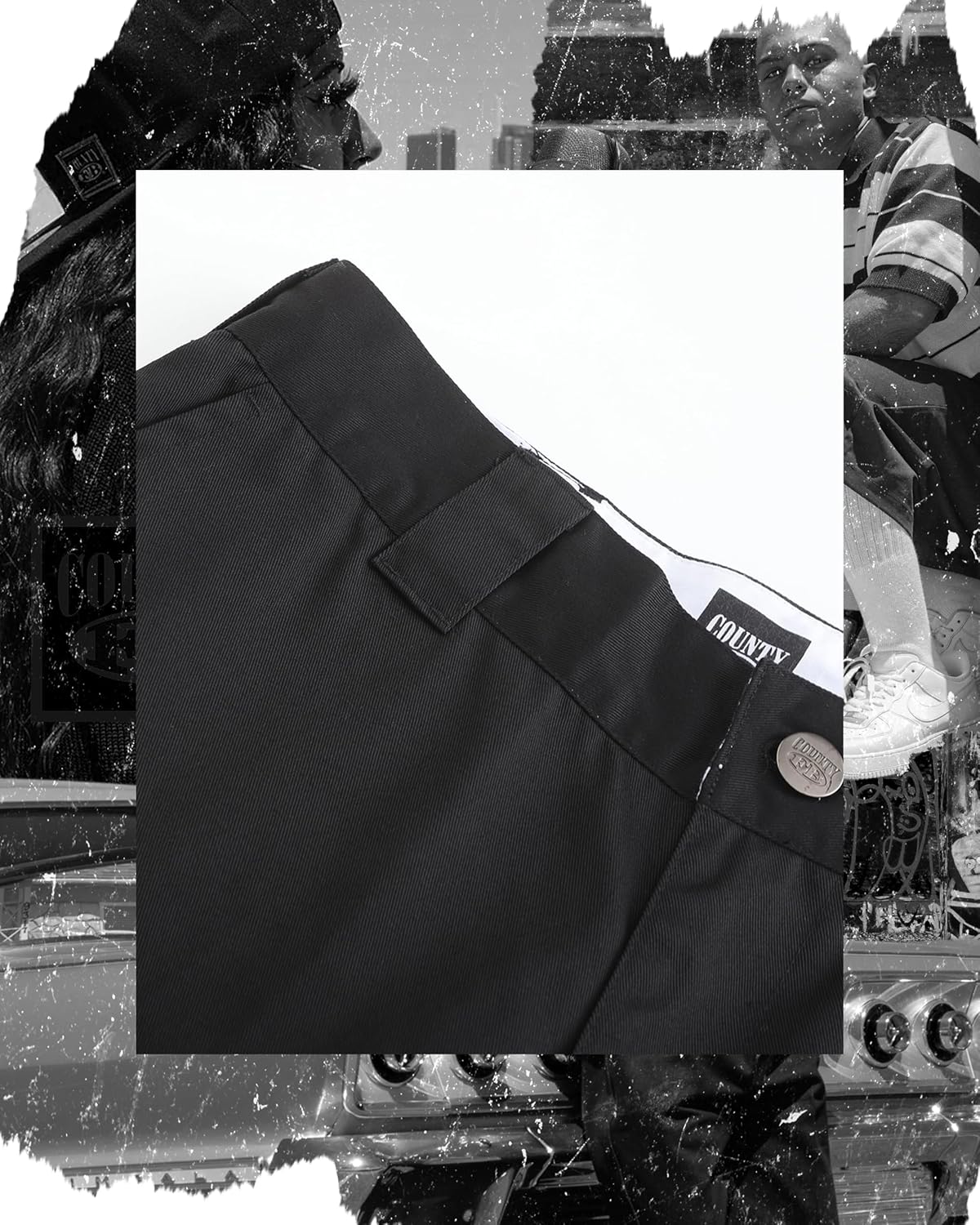 FB County Kackies Cargo Work Pants - Unisex Loose Fit Cotton-Poly Twill Cargo Pants w/Button & Zip Fly Closure