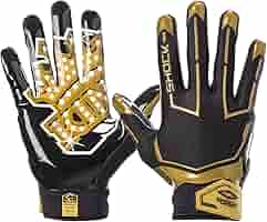 Shock Doctor Showtime Receiver Glove, White/Gold Lux L