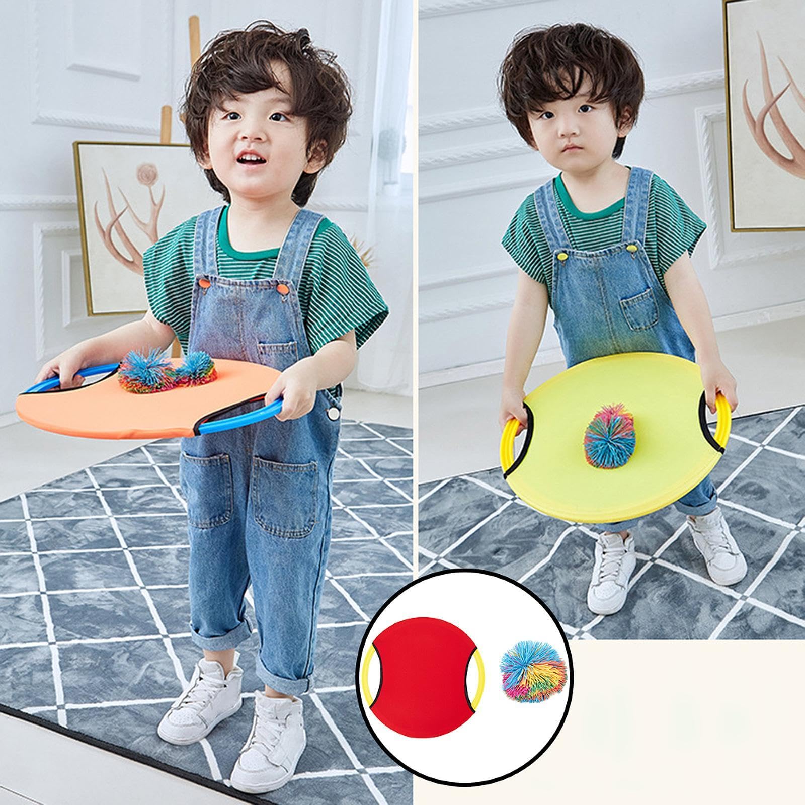 Trampolin Paddelballspiel – Sinnestraining für Camping, Kindergartenparty