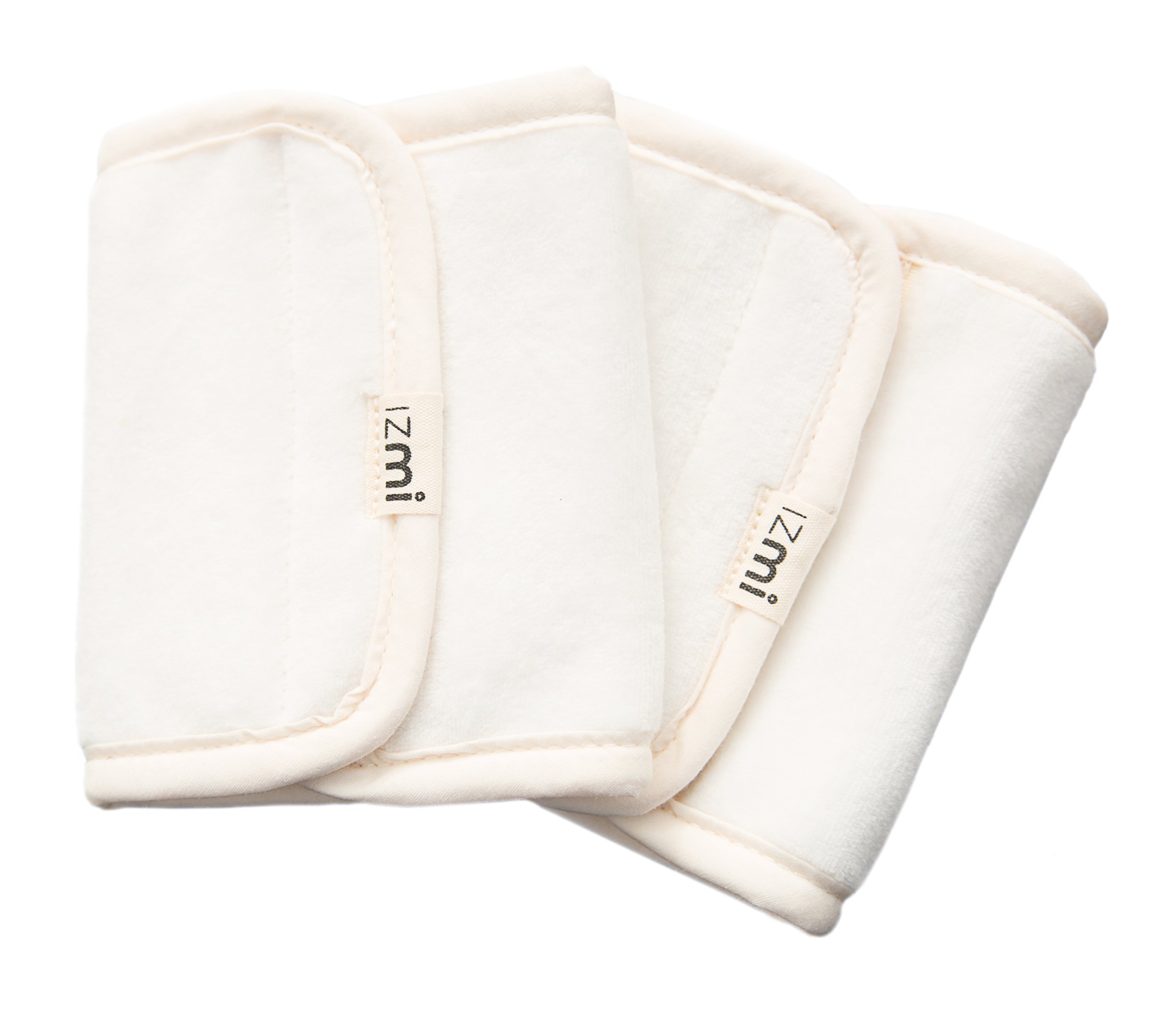 IZMI Comfort Set (1Paar Schultergurtschoner + 1 x Lätzchen) creme