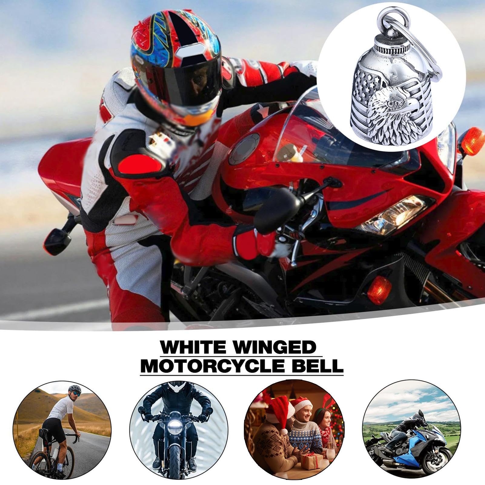 Amazon | オートバイベル 幸運 バイクベル バイクベル イーグル開運