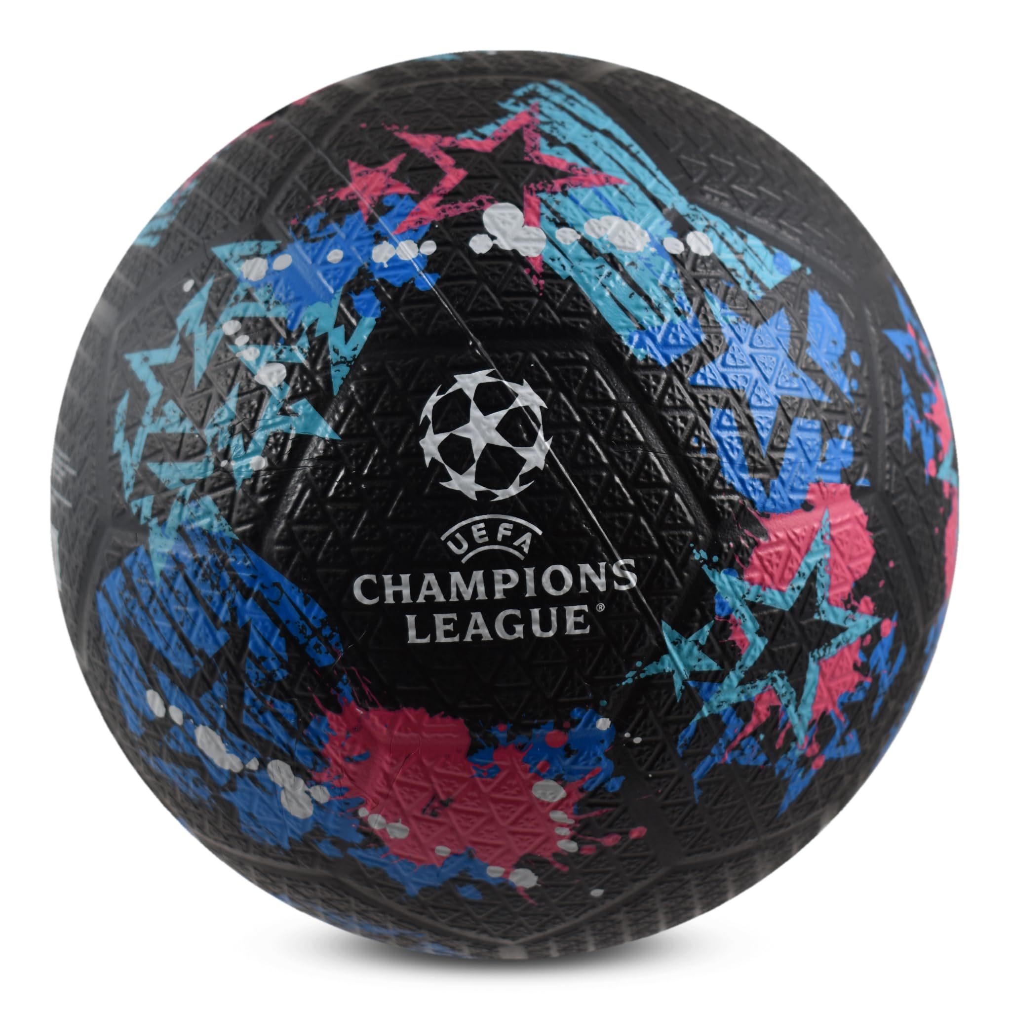 Hy-Pro Pallone da strada in gomma con licenza ufficiale UEFA Champions League, misura 5, ottima idea regalo, prodotto UCL, per interni ed esterni