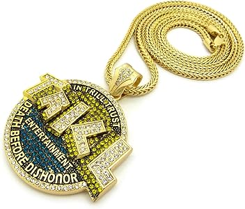 NEW ICED OUT TRILL ENT. PENDANT &4mm/36