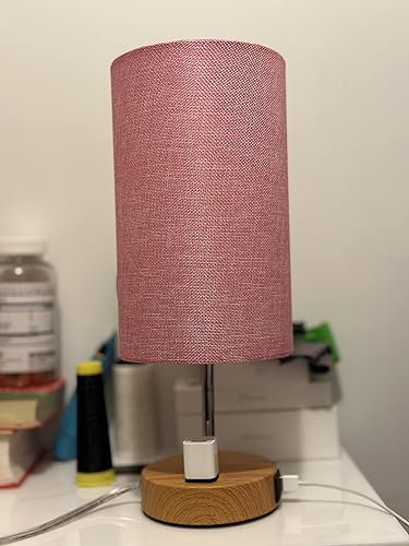 Miniatura 4 de Lámpara de mesa táctil para mesita de noche con 2 puertos de carga USB-A y salida regulable de 3 vías para dormitorio, sala de estar, oficina,