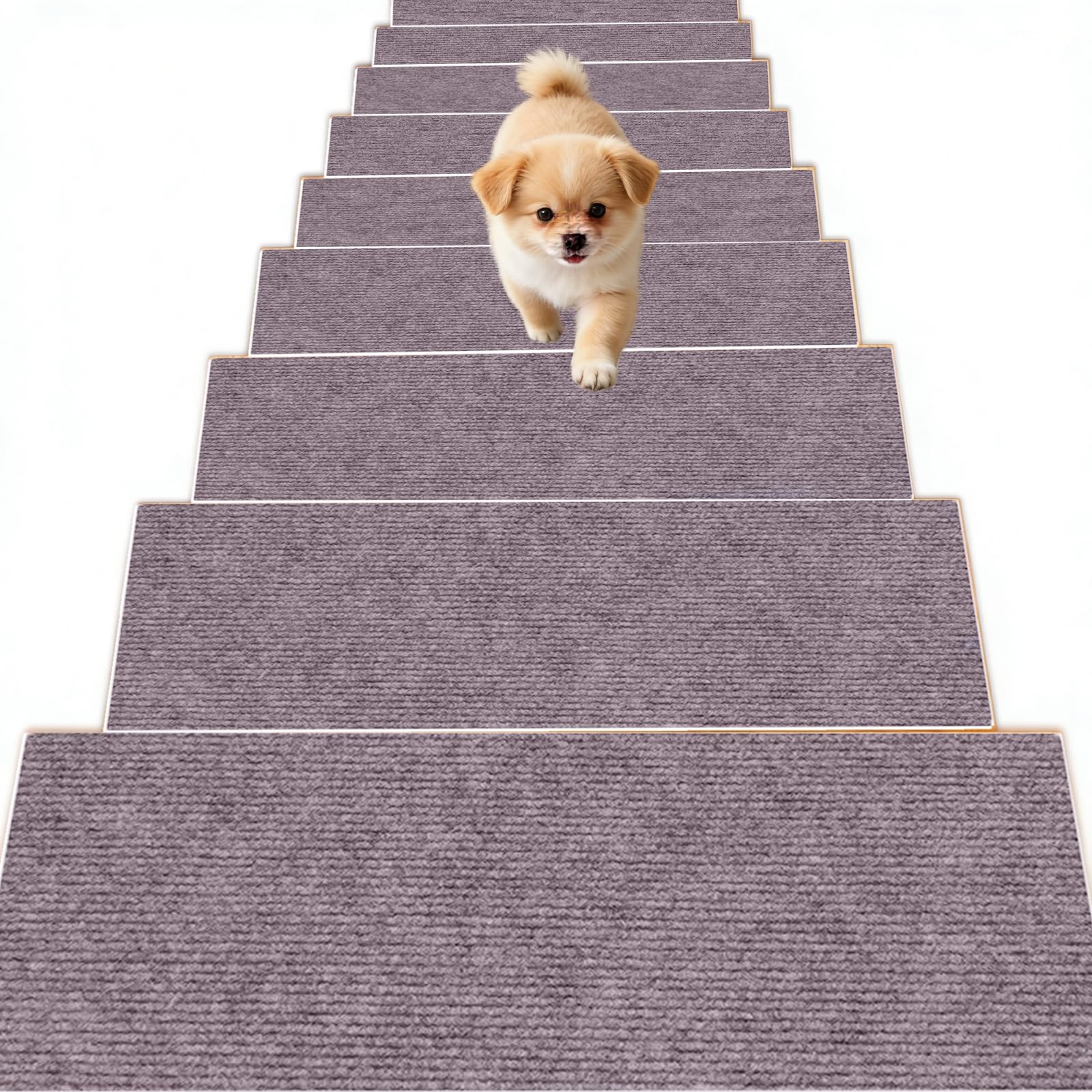 Alfombrillas antideslizantes con reverso adhesivo de alta tracción para escalones