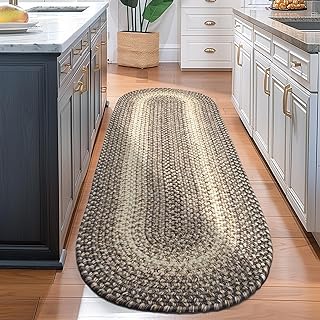 Super Area Rugs Braided Rugs Farmhouse Kitchen Rug - Ridgewood Braided R...
