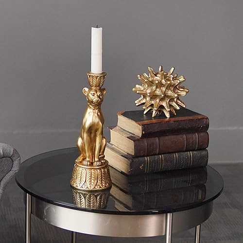 Miniatura 9 de Portavelas para decoración de mesa, candelabro moderno de resina de loro, decoración de mesa auxiliar, soporte de vela dorado para sala de estar,