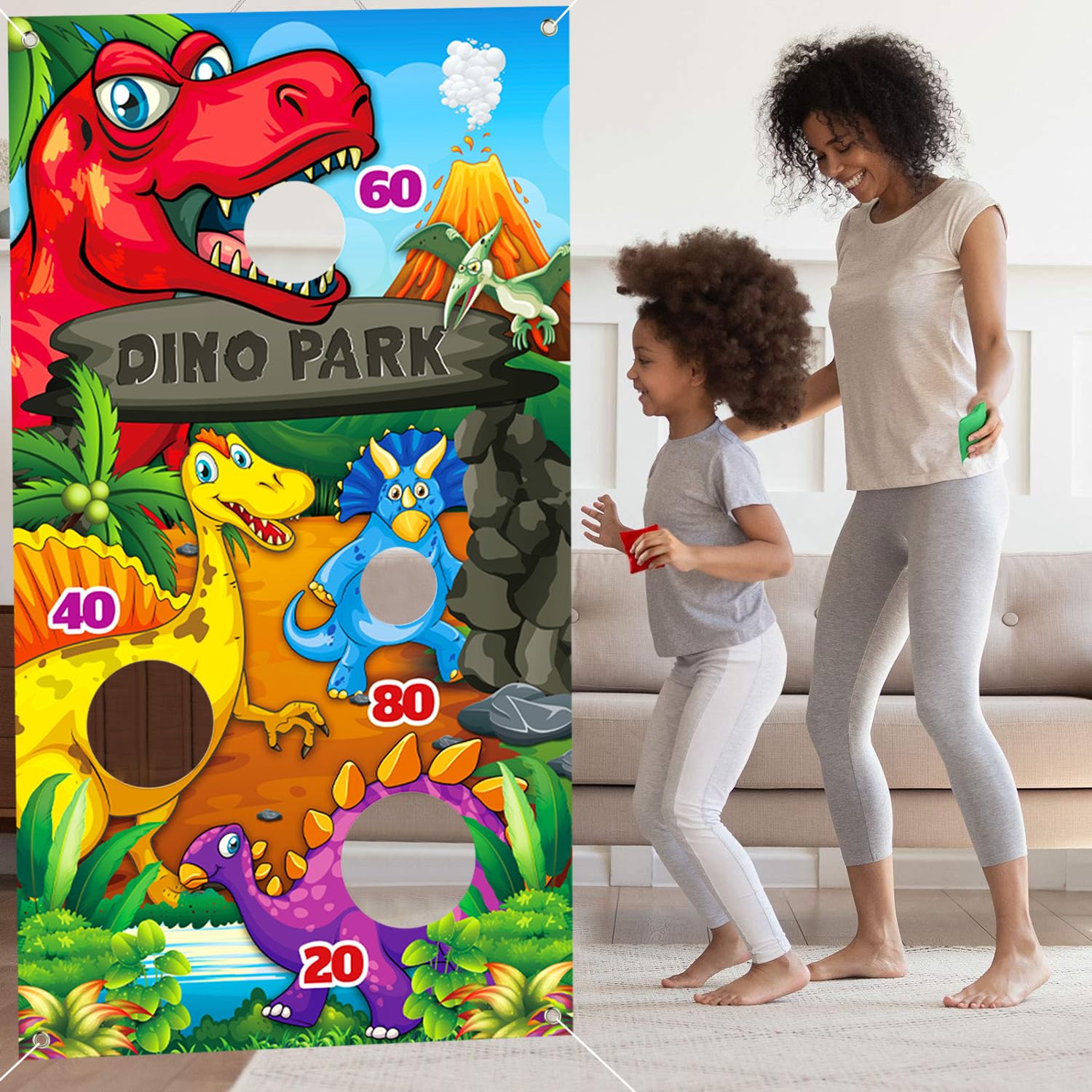 Melissa And Doug Dinosaur Toys RaboSky Toddler Outdoor Toss Game