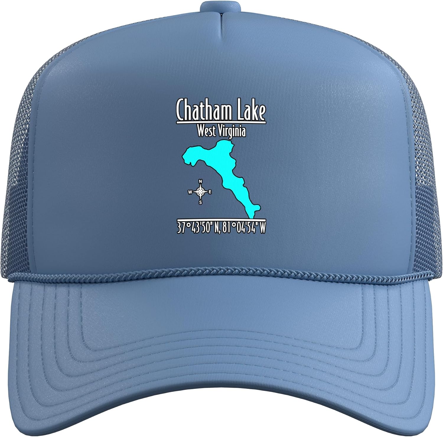 Chatham Lake West Virginia - Modern Trucker Hat with Adjustable Mesh Back image 2