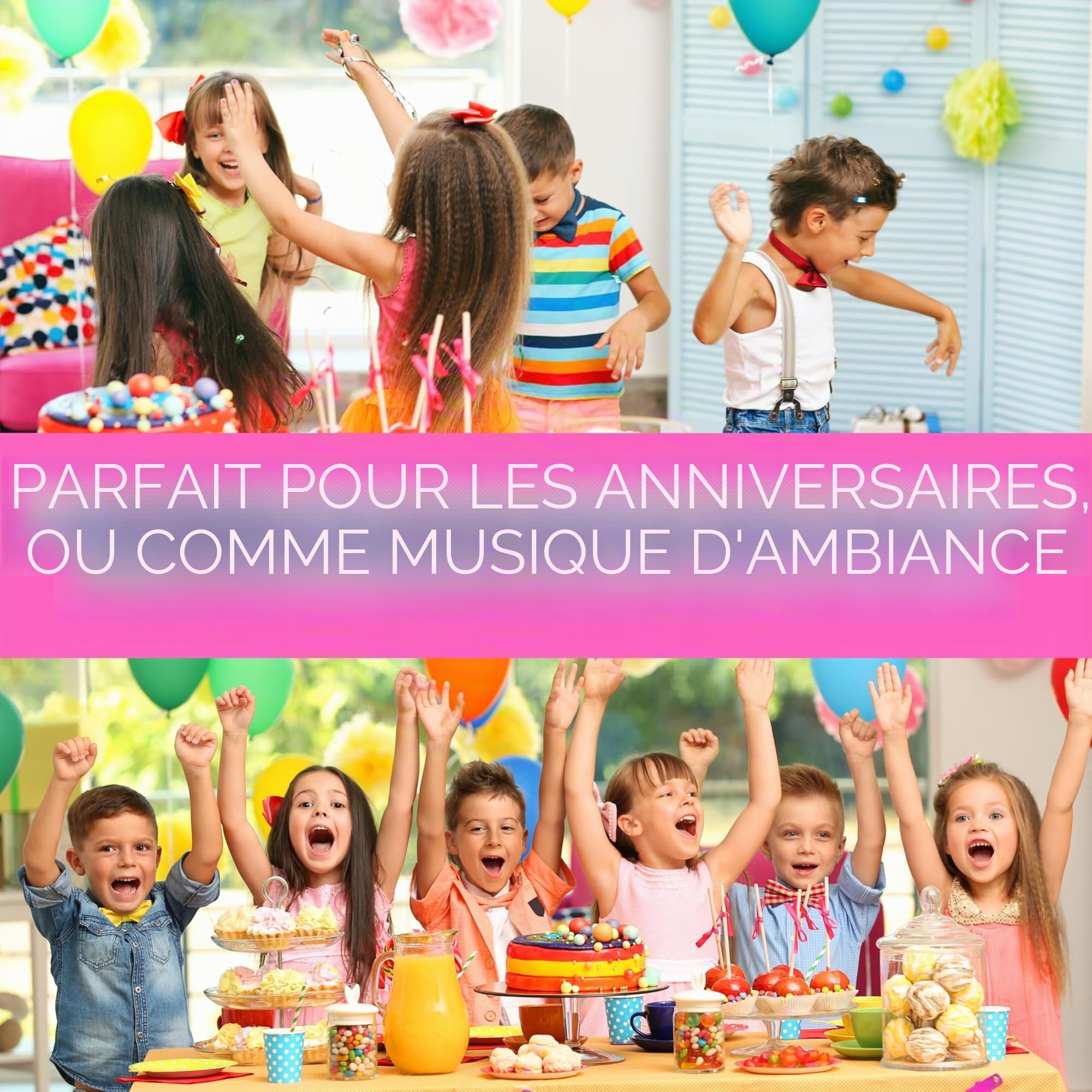 Boombox - Lecteur CD portable - CD/CD-R - USB - Radio FM enfants - Entrée AUX-IN - Prise casque - Chaîne stéréo - Système compact - Rose vif (Pretty Pink)