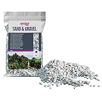 Amtra Ghiaia Noa – Ghiaia Naturale per acquario, Terreno Decorativo, Sabbia Bianca in ciottoli a grana grossa 4-8 mm, 5 Kg