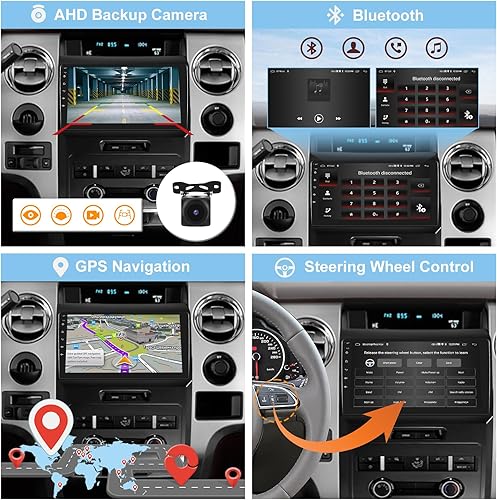 Miniatura 6 de 2G+64G Radio de coche para Ford F150 2009-2012, pantalla táctil Android de 9 pulgadas F-150 Raptor Stereo, CarplayAndroid