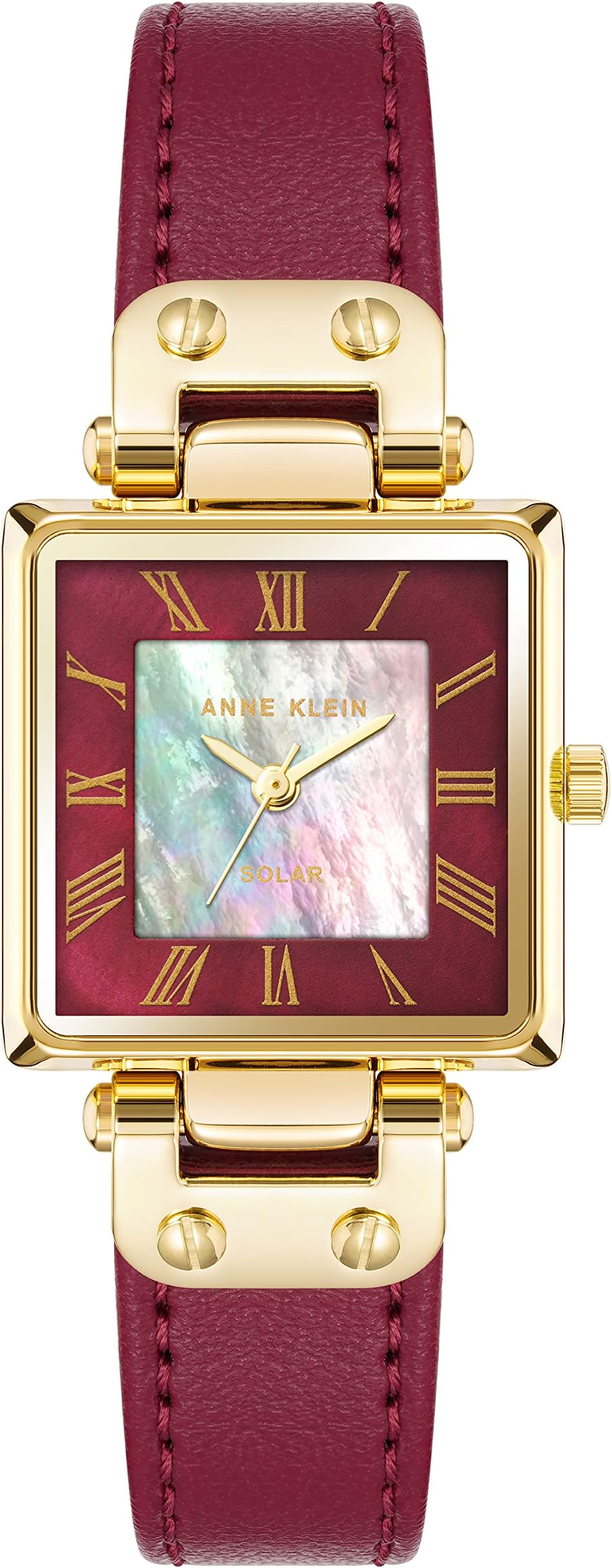 Anne KleinConsider It Women's Apple Peel Leather Strap Watch, AK/3896