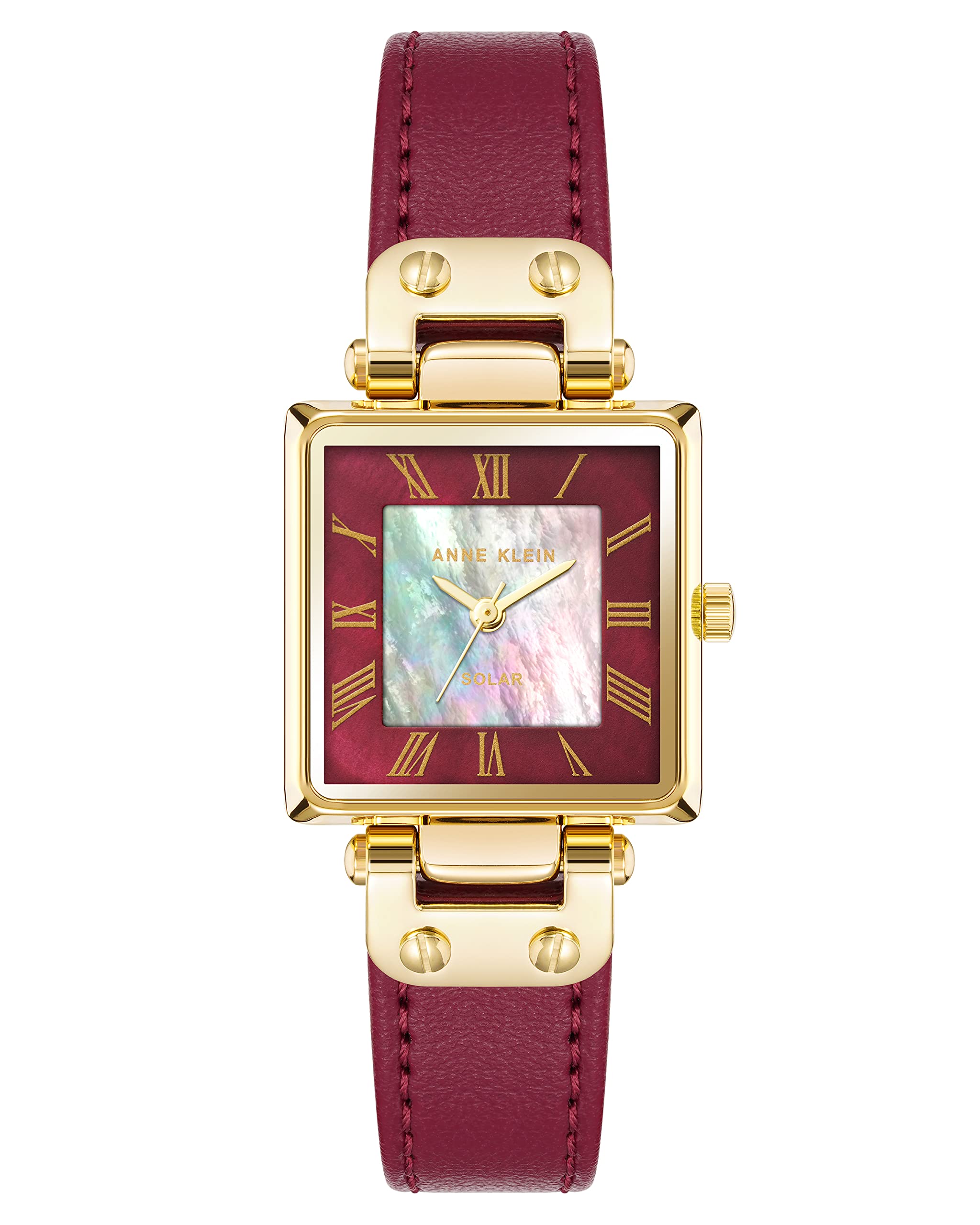 Anne KleinConsider It Women's Apple Peel Leather Strap Watch, AK/3896